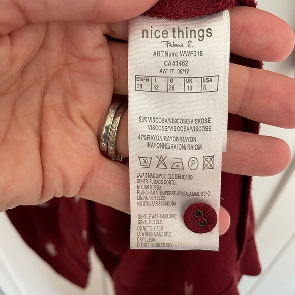 Nice Things Paloma dress - red - size 6 - Picture 4 of 4